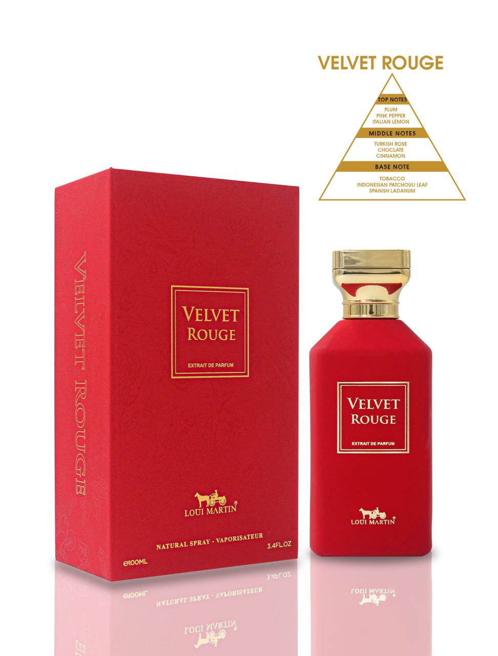 Velvet Rouge 100ml Extrait De Parfum For Women By Loui Martin